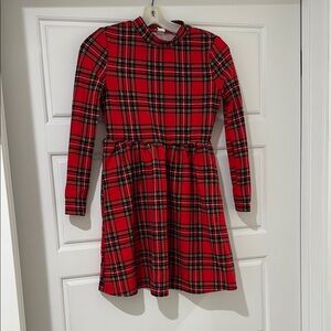 Red and Black Plaid Dress